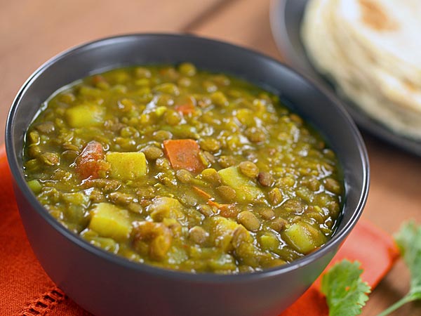 Zöldséges Mung dhal 1.