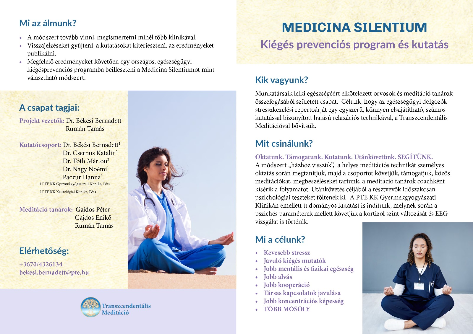 medicina-silentium-szorolap1 Medicina Silentium szórólap 1. oldal